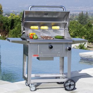 Bull Bison Charcoal Grill with Cart   Charcoal Grills
