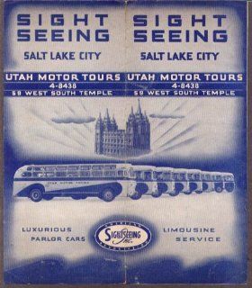Salt Lake City Sight Seeing Bus folder 1949 Entertainment Collectibles