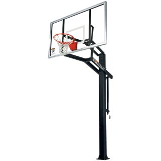 Goalrilla GS 1 Basketball System   72 Inch Tempered Glass Backboard   In Ground Hoops