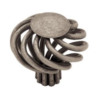Liberty Hardware Forged Iron Wire Swirl Cabinet Knob with Flat Top   Cabinet Knobs