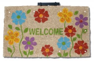 Welcome Fashion Flowers Light Up Magic Doormat   Outdoor Doormats