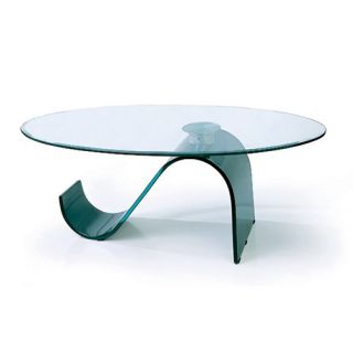 C22 Glass Oval Coffee Table   Coffee Tables