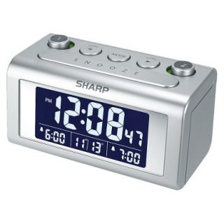 Sharp Dual Alarm Clock with Automatic Time Set