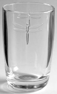 La Rochere Dragonfly Highball Glass   Clear,Dragon Fly Cut,Wafer In Stem