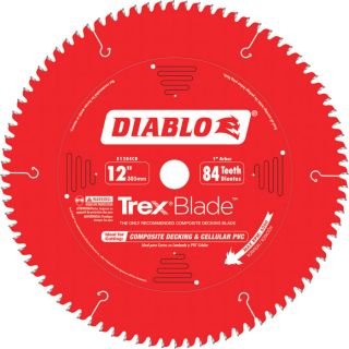 Diablo TrexBlade Circular Saw Blade   12 Inch, 84 Tooth, Composite Decking &