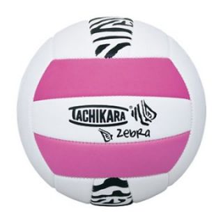 Tachikara SofTec Zebra Volleyball   Pink   Volleyballs