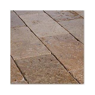 Travertine Pavers Turkish Series Noche / Tumbled / 6"x12"x1 1/4"  Outdoor And Patio Products  Patio, Lawn & Garden