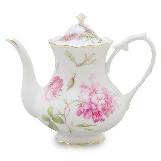 Gracie China Dahlia Porcelain 4 Cup Teapot Kitchen & Dining