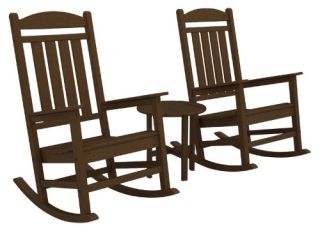 POLYWOOD® Presidential 3 Piece Rocker Set   Outdoor Rocking Chairs
