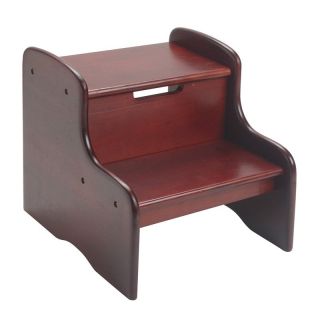 Gift Mark Childrens Two Step Stool   Cherry   Specialty Chairs