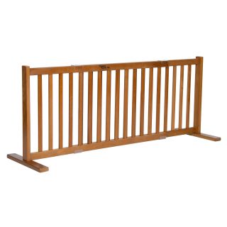 20 in. All Wood Small Free Standing Gate   Artisan Bronze   Gates & Doors