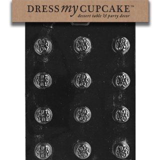 Dress My Cupcake DMCAO118 Chocolate Candy Mold, Stylized Flower Candy Making Molds Kitchen & Dining