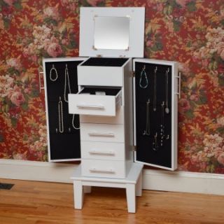 Bay Shore Collection Cape Cod Jewelry Armoire   White   Jewelry Armoires