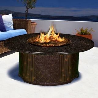 California Outdoor Concepts Tradewinds Chat Height Fire Pit with Mahogany Color Base   Fire Pits