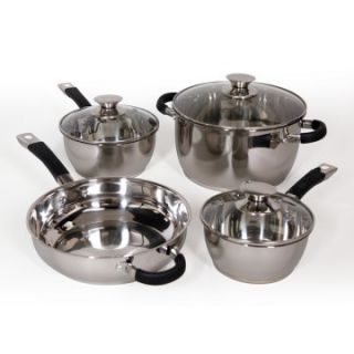 Oster Hannigan 7 pc. Stainless Steel Cookware Set   Mirror Polish Exterior   Cookware Sets
