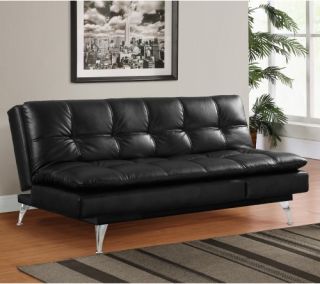 Milan Convertible Sofa   Black   Sofas