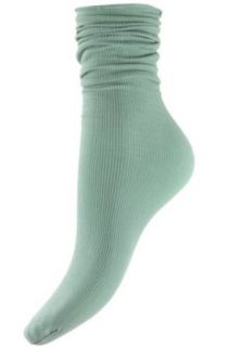 Women's Thick Nylon Crew Socks   Sage Green