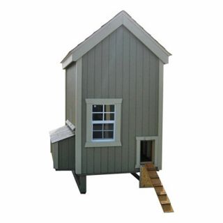 Little Cottage Unpainted Colonial Gable Chicken Coop   Small   Chicken Coops