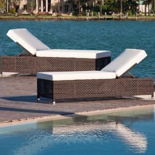 Source Outdoor All Weather Wicker Matterhorn Chaise Lounge Set   Wicker Chairs & Seating