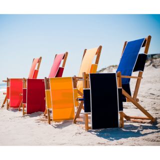 Frankford Umbrellas Commercial Grade Wooden Beach Lounger   Beach Chairs