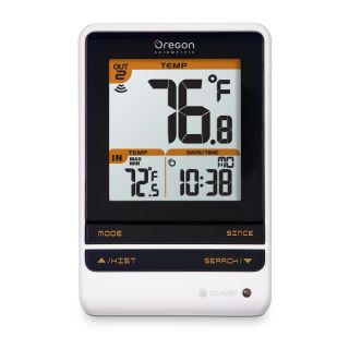Oregon Scientific Indoor and Outdoor Thermometer with Atomic Time   Thermometers