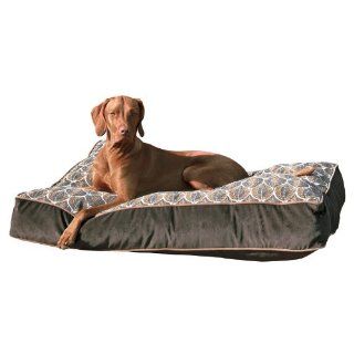 Super Loft Rectangular Dog Bed in Cedar Lattice Fabric (LRG)  Pet Beds 