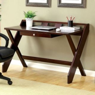Furniture of America Federick Console/Writing Table with Pull Out Drawer   Dark Cherry   Desks
