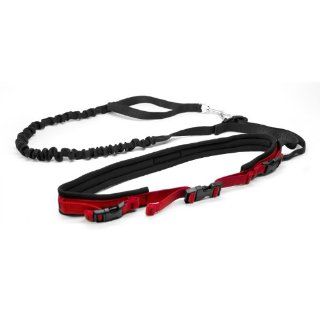Spindrift 794 Daisy Runner System Jogging Belt and Dog Leash  Large (35"   40"), Red  Pet Leashes 