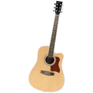 Spectrum Black & Spruce Cutaway Acoustic Guitar   Kids Musical Instruments