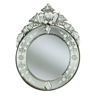 Mini Round Venetian Arched Wall Mirror   12W x 16H in.   Wall Mirrors