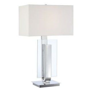 P794 Table Lamp by George Kovacs  R289105 Finish Polished Nickel Shade White    