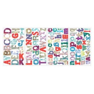 Boho Alphabet Peel and Stick Wall Decals   Wall Decals