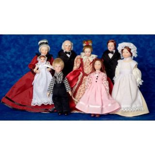 Town Square Miniatures Victorian Extended Family   Collector Dollhouse Accessories