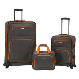 Rockland Luggage 2 Piece Expandable Spinner Set with 14 in. Tote Bag   Solids   Luggage Sets