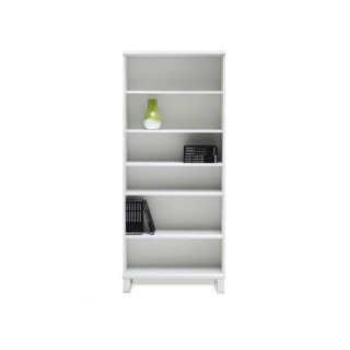 Jesper 500 Collection 75 in. Low Bookcase   White Lacquer   Bookcases