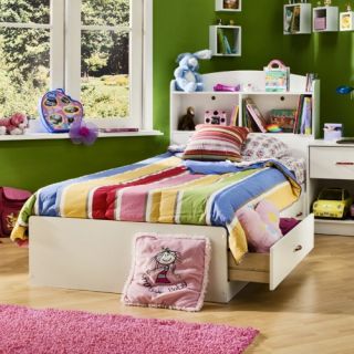 South Shore Logik Twin Bookcase Bed Collection   White   Kids Bookcase Beds