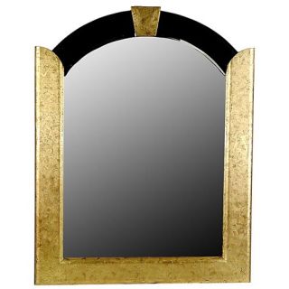 Black/Gold Art Deco Mirror   Wall Mirrors
