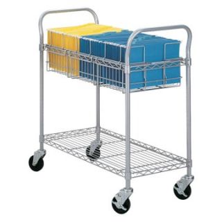 Safco Wire Mail Cart   36 in.   Filing Accessories