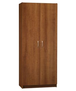Ameriwood 72 in. Contemporary Double Door Pantry Cabinet in Cherry   Pantry Cabinets