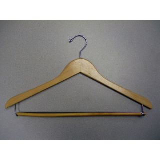 Proman Genesis Flat Suit Hanger with Lock Bar   50 Pieces   Clothes Hangers