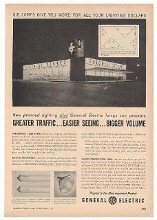 1956 Colonial Stores GE General Electric Lamps Trade Print Ad  