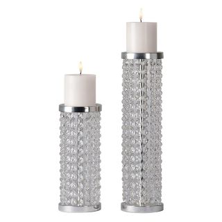 Ren Wil Bling Hurricane Candle Holder   Set of 2   Candle Holders