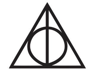 Harry Potter   Deathly Hallows Symbol   Vinyl Decal 
