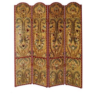 Redfield Hand Painted 4 Panel Room Divider   Room Dividers