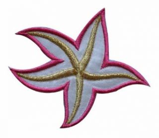 ID #0321 Starfish Embroidered Iron On Applique Patch