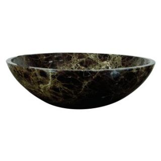 Yosemite Classic Round Vessel Sink   Brown and Olive   Bathroom Sinks