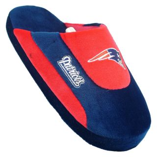 Comfy Feet NFL Low Pro Stripe Slippers   New England Patriots   Mens Slippers