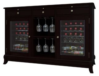 Cava 36 Bottle Dual Zone Thermoelectric Wine Credenza   Espresso   Wine Coolers