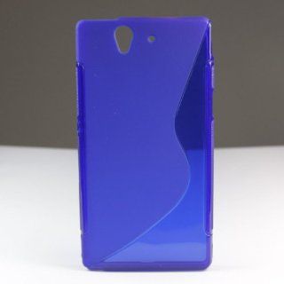Wall  S Line Design TPU Gel Soft Case Cover for Sony Xperia Z L36h C660X C6603 Darkblue Cell Phones & Accessories