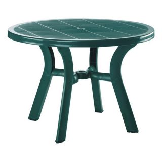 Compamia ISP146 GRE Truva Resin Round Dining Table   Green   Patio Tables